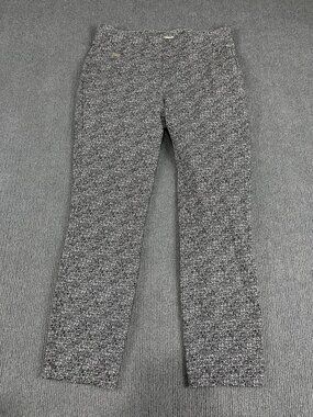 Philosophy Republic Clothing Womens Black & White Textured Straight-Leg Pants M